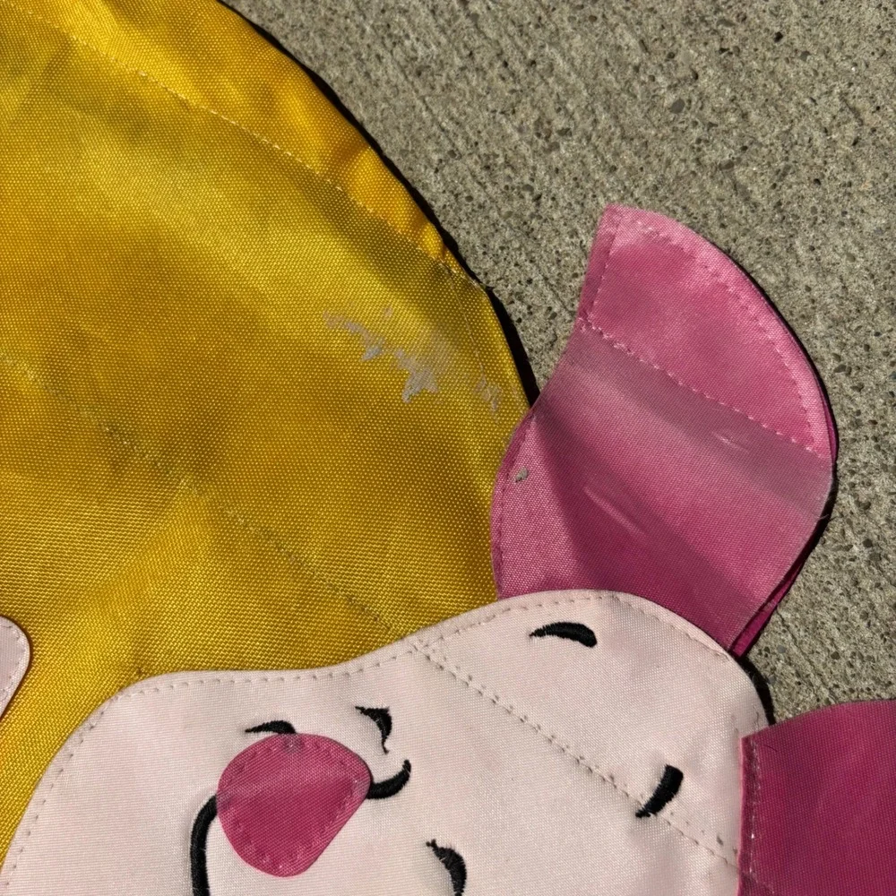 Vintage 1998 Disney Winnie the Pooh Piglet Halloween Pumpkin Windsock 42 Inch